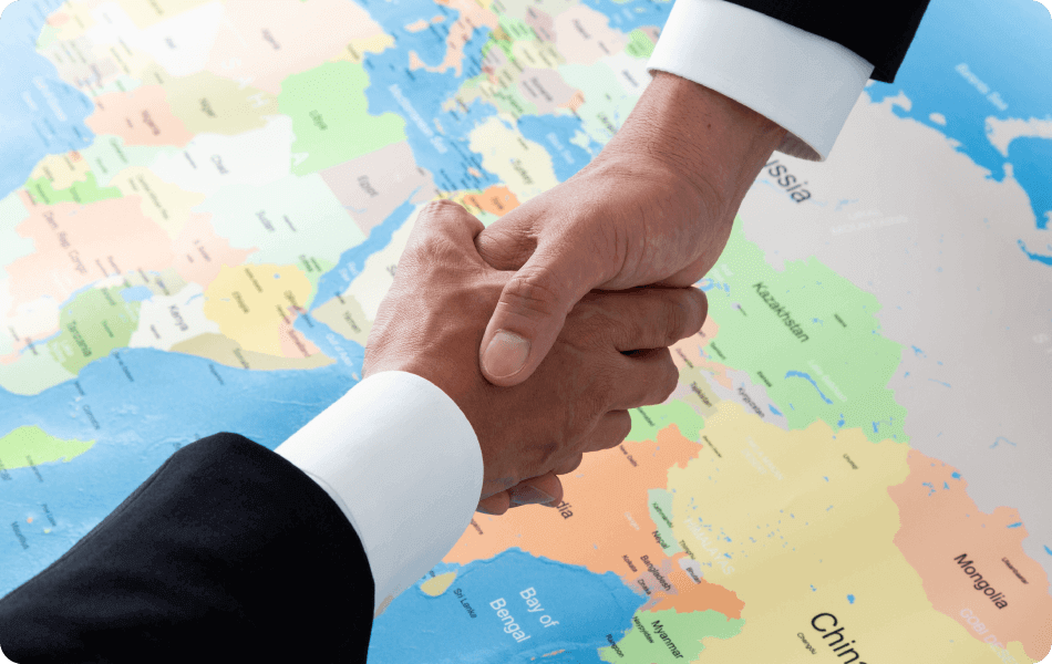 イメージ写真:握手している